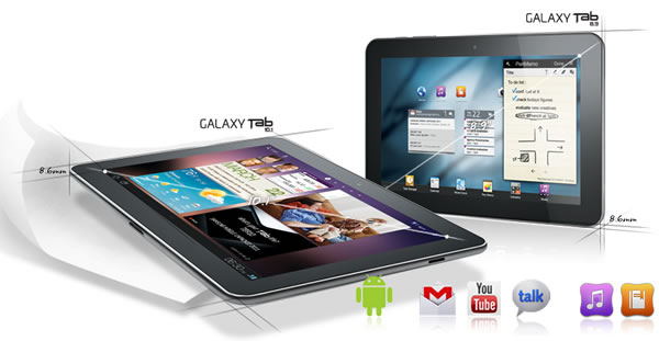 Samsung Galaxy Tab 10.1 and 8.9