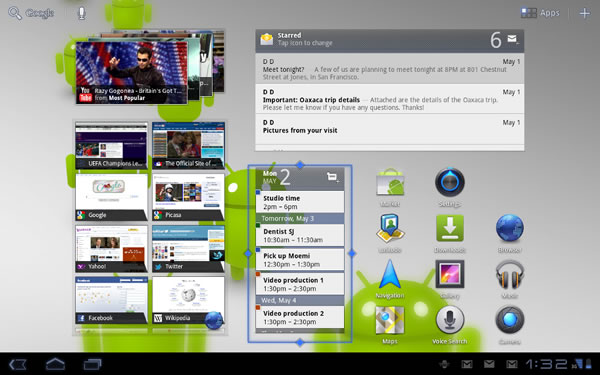 Android 3.1 home