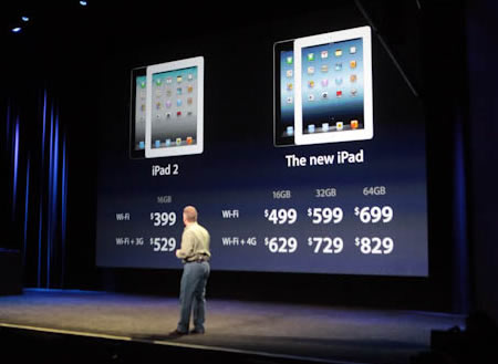 Apple New iPad Prices