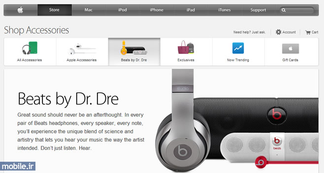 Beats Electronics on Apple Store