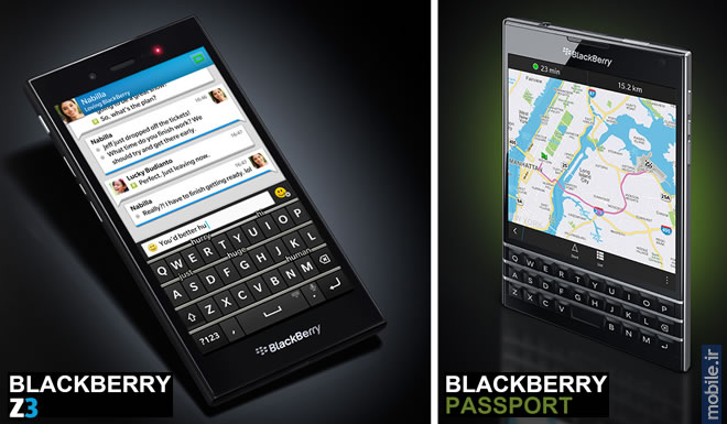 BlackBerry Passport and BlackBerry Z3