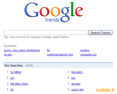 HP Tablet Google Trends