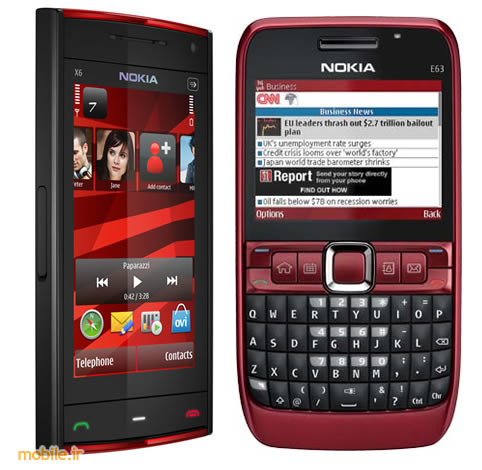 Nokia E63 vs. X6