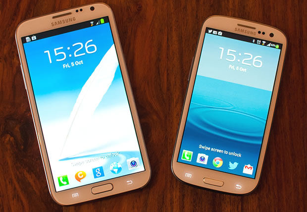 Samsung Galaxy Note II and Galaxy S III