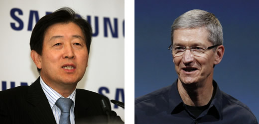 Tim Cook and Choi Gee Sung