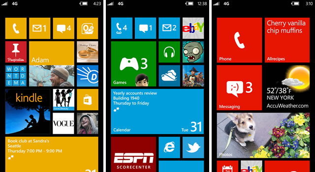 Windows Phone 8 Home Screen