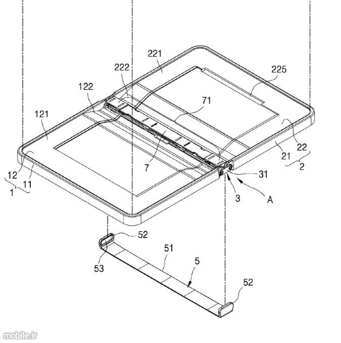 Samsung foldable smartphone patent application