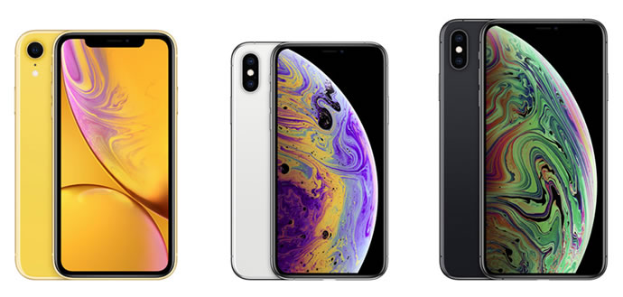 Apple iPhone XR and iPhone XS and iPhone XS Max