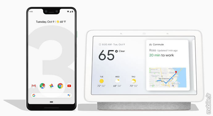 Google Pixel 3 XL and Google Home Hub