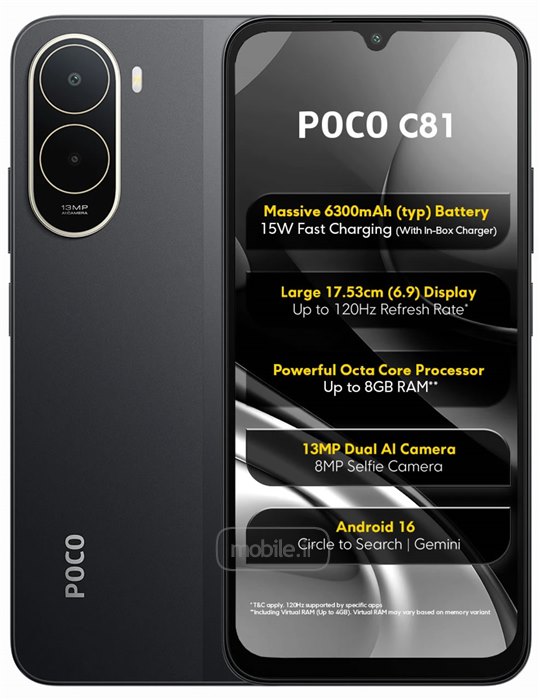 Xiaomi Poco C81 شیائومی