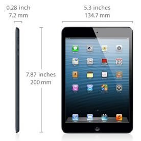 Apple iPad mini Size