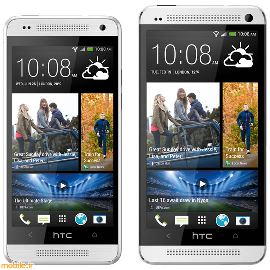 HTC One mini vs. HTC One - مقایسه ابعاد اچ تی سی وان مینی و اچ تی سی وان
