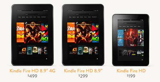 Kindle Tablets Prices