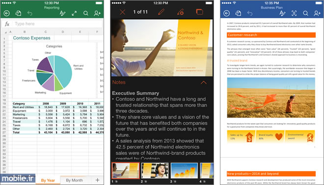 Microsoft Office for iOS and Android