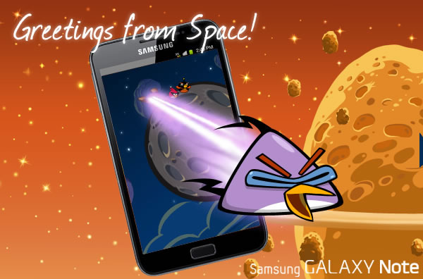 Samsung GALAXY Note Angry Birds Space