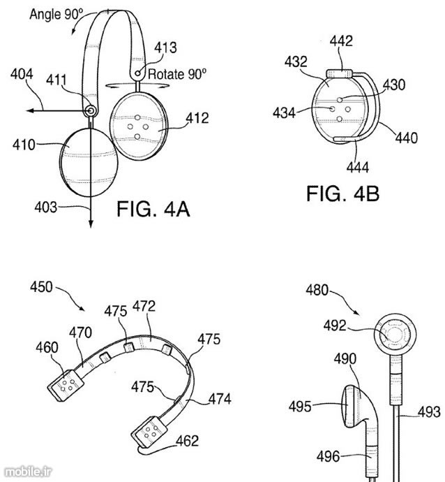 apple dual mode headphone speaker patent
