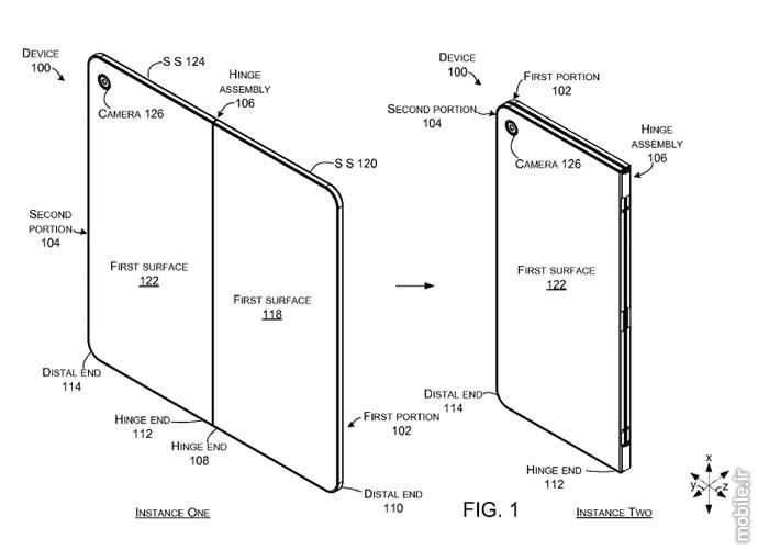 Microsoft Hinged Foldable Tablet Patent