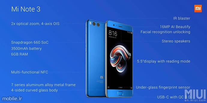 Introducing Xiaomi Mi Note 3