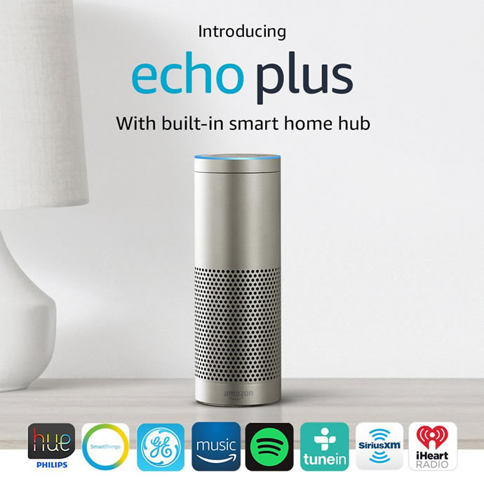 Introducing New Amazon Echo and Echo Plus and Echo Spot Smart Speakers