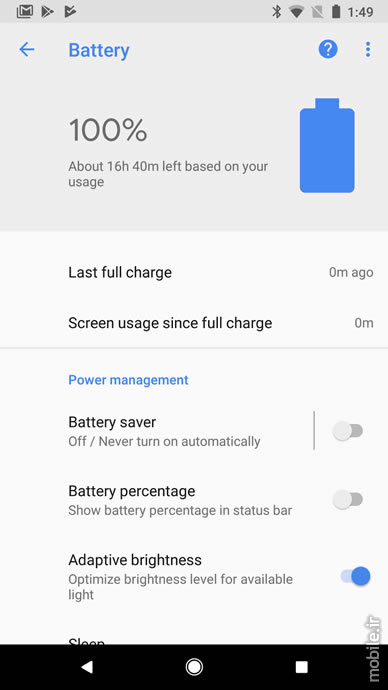Google Smart Battery Life Based on Usage Pattern