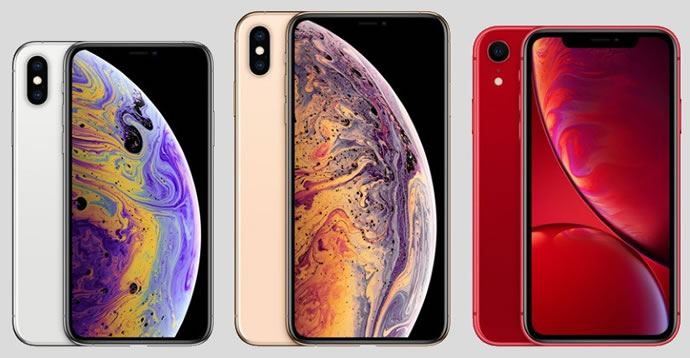 Apple iPhone XS XS Max and XR