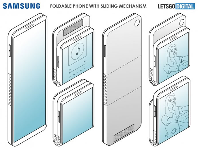 Samsung Vertically Folding Phone Patent
