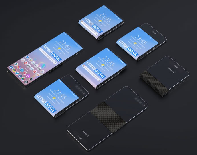 Samsung Vertically Folding Phone Patent
