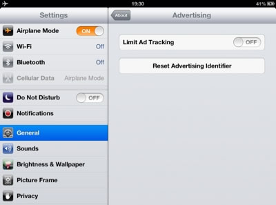 iOS 6.1 Reset Advertising Identifier