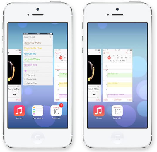 IOS 7 Apps Previews - پیش نمایش برنامه ها در آی او اس 7