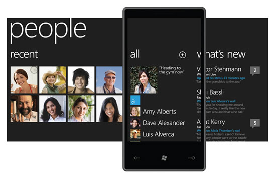 Windows Phone 7 People Screen